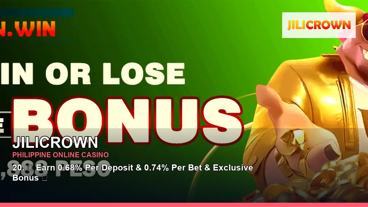 JILICROWN online casino and slot games for Philippine players